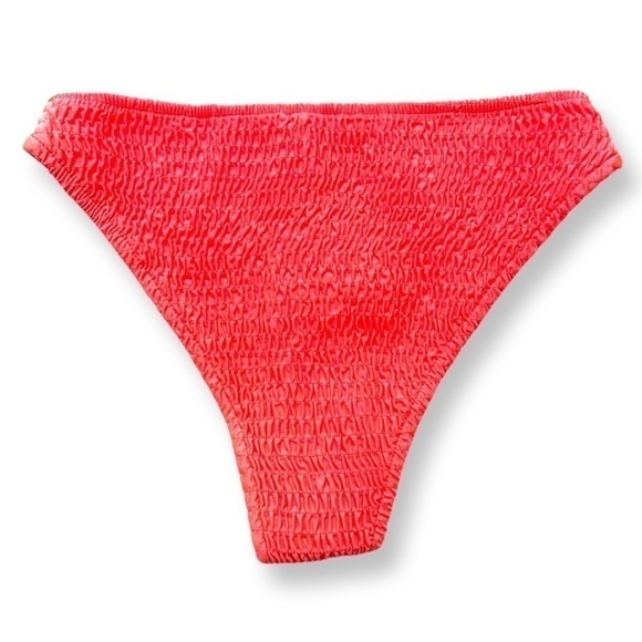 ⭐️ 5 for $25 Rehab LAB Orange Ruched High Cut Swim Bottom Size M - Picture 2 of 8